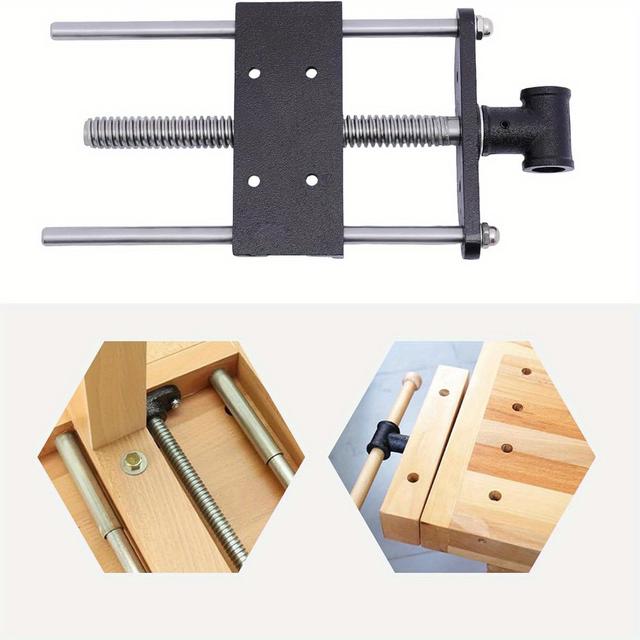 TEMU Wood Vice Front Pliers 7 Inch Vice Wood Woodworking Wood Vice Front Pliers Bench Woodworking Table Vice For Planer Bench Woodworking Table Vice Heavy Duty Table Clamp