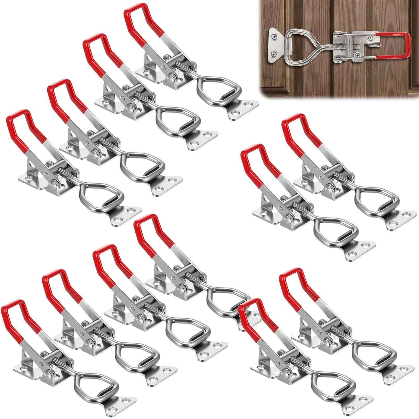 TEMU Set Of 12 Adjustable Toggle Latch Clamps Made From, Designed For Quick Release Without Screws, Suitable For Smokers