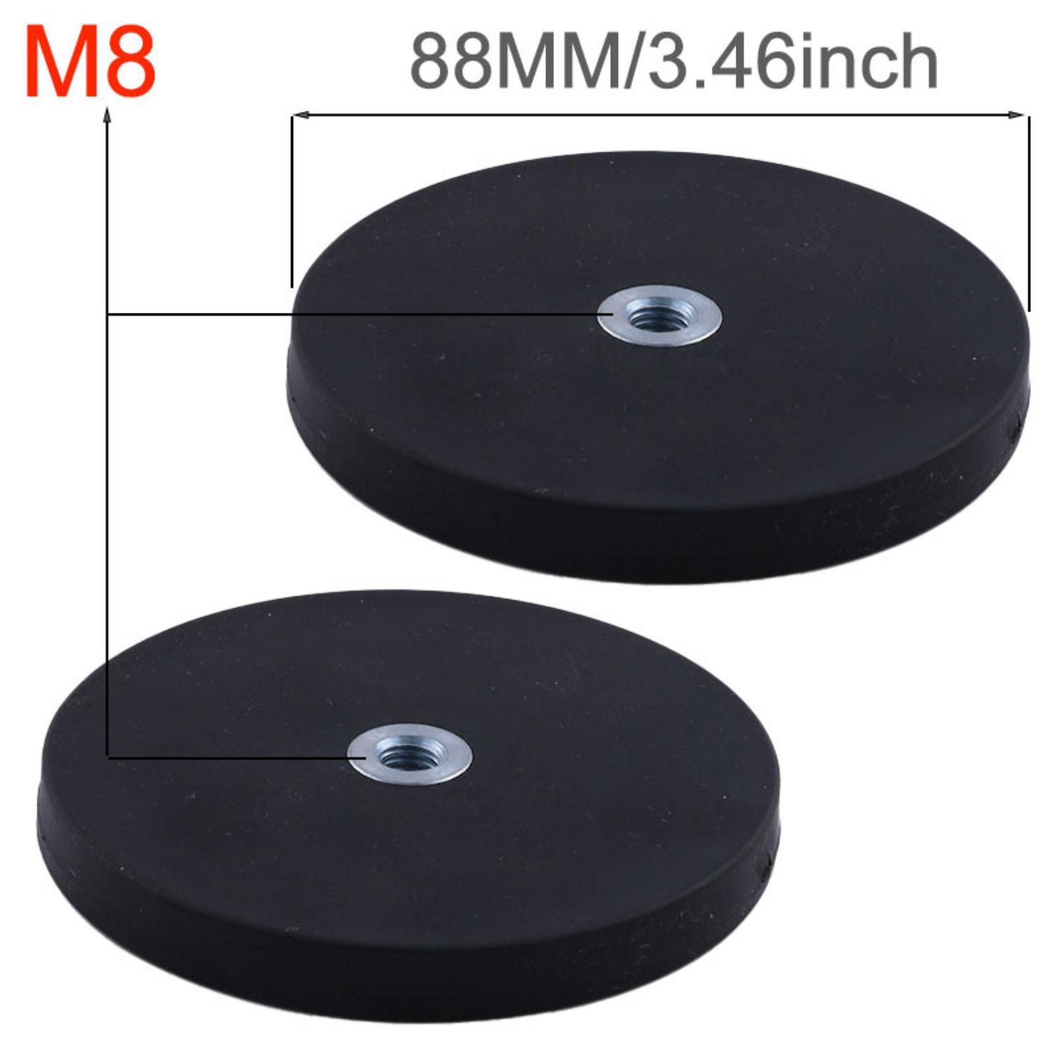 TEMU 2pcs 88/66/43mm Led Work Light Bar Holder Magnetic Base Mount Bracket Clamp Bracket Holder For Suv Atv Offroad