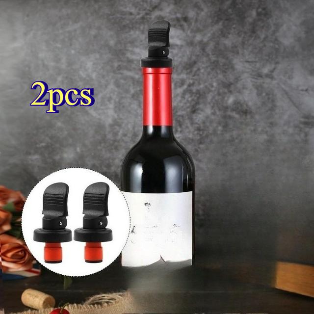 TEMU 2 ks Zátky na víno a – Odolné, barové zátky s ručním stiskem, vhodné pro šampaňské, , udržují čerstvost