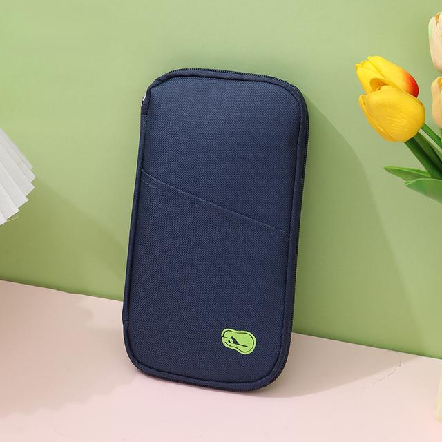 TEMU Високоякісний для паспорта з блискавкою - сумка-органайзер із сітчастою кишенею, складній організатор документів та квиточків | Стильна модель зі надійною застібкой