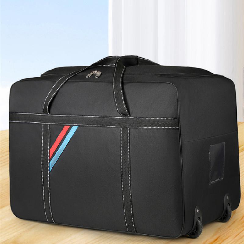 TEMU Neue Reise-Tasche mit Rollen, geeignet für Geschäftsreisen, und bei Fluggesellschaften, faltbar mit großem Fassungsvermögen für die Aufbewahrung
