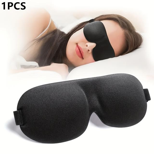 TEMU Unisex Sleep Mask Suitable For Types, Designed For Complete . This Eye Mask From , Skin-friendly Fabric, Features An Adjustable Strap, And Is Lightweight And Breathable