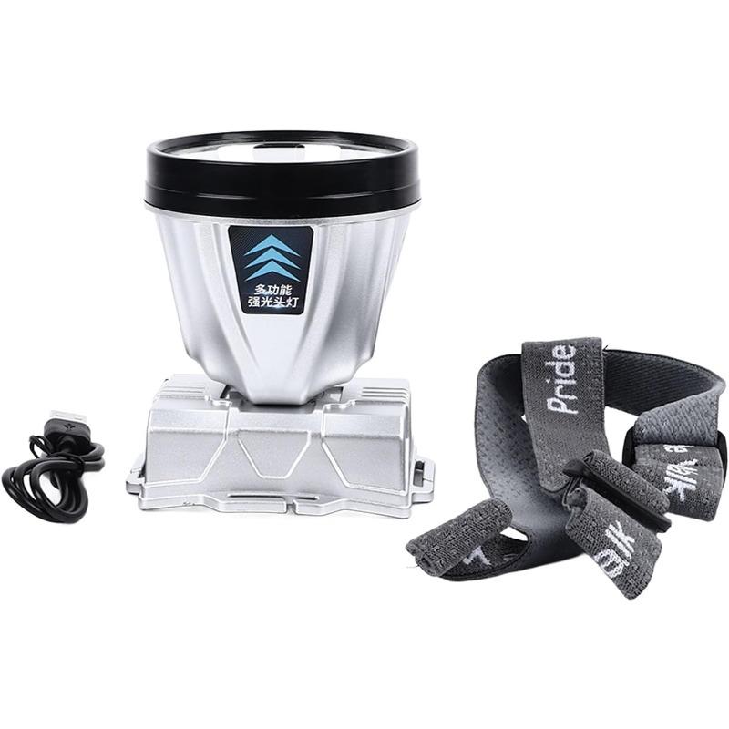 TEMU Headlamp | Li Ion Zoom Display, Silver Lithium Battery, Growing Light Fixtures, Includes Case, No Electricity Needed