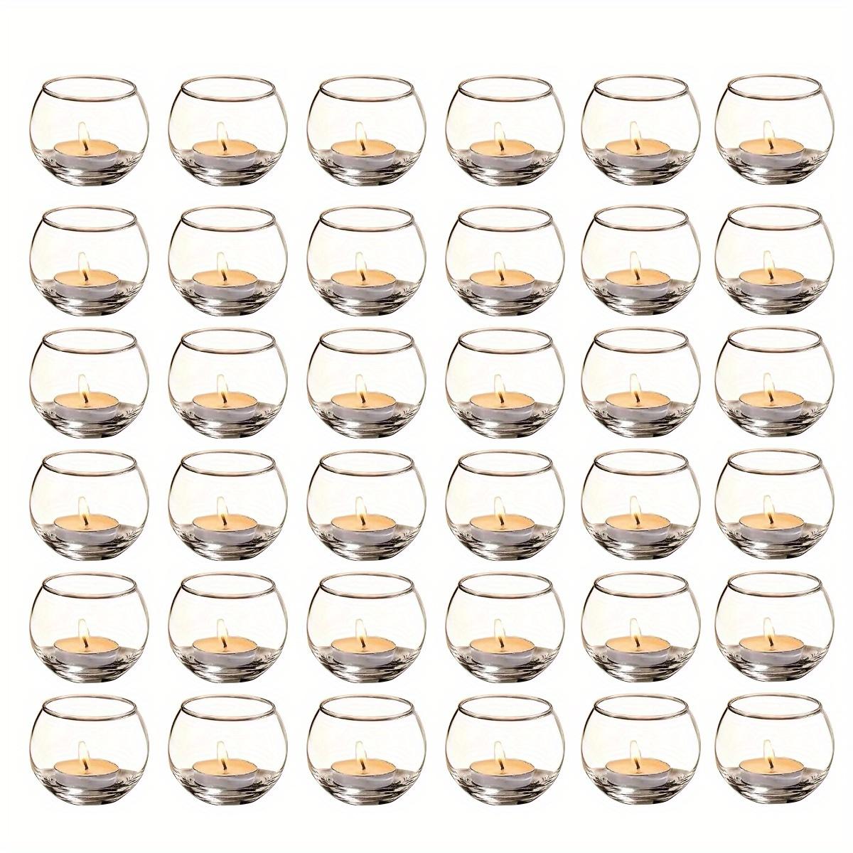 TEMU 24/36pcs Transparent Tea Light Candle Holders | Cute Vases For Wedding/engagement/bridal Shower, Table Centerpiece, Home Decor