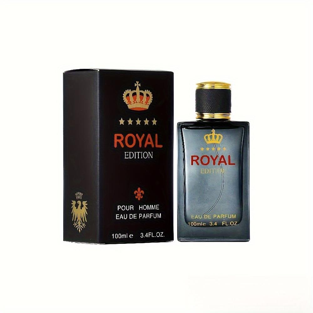 TEMU Zestaw Kolekcji Królewskiej dla Mężczyzn – 100 ml/3,4 oz Woda Toaletowa z Akcentami Złota, Długotrwały Zapach na 10+ Godzin, Idealny na Randkę i Codzienność & Prezent na Dzień Ojca