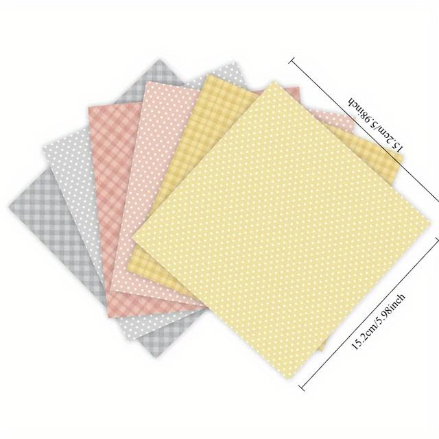 TEMU 12 Ark Vår Färger Pysselpapper Block Skärdies Konstbakgrund Origamis Scrapbooking Korttillverkning