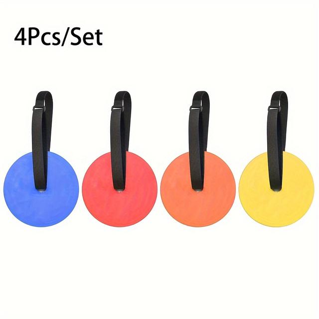 TEMU 4ks Cílový Tréninkový Míč na Fotbal s Nastavitelnou Délkou Lana, Závěsné Zaostřovací Náčiní pro Zlepšení Přesnosti – Vhodné pro Fotbal a Baseball i Další Sporty