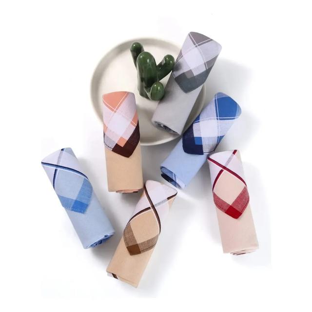 TEMU 12 Pañuelos para Hombre 40x40cm - Suaves y Absorbentes