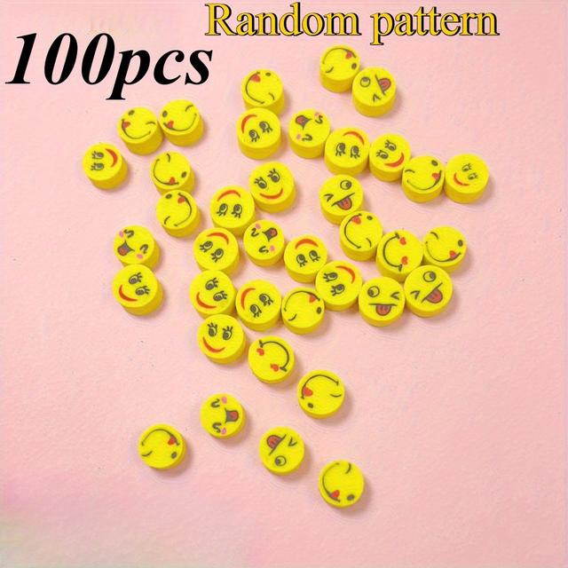 TEMU 100pcs Cute Face Erasers - Color-coded (happy, Sad, ) Face Tablets - Student Rewards Suitable For Classroom, Party Favors, Graduation Gifts - Fun Party Prizes & Back-to- Supplies