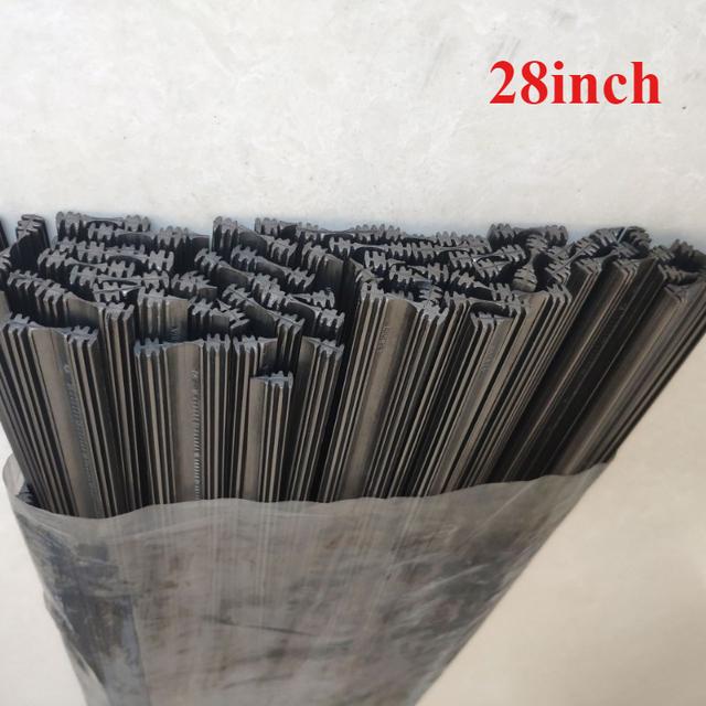 TEMU 8개 세트, 다양한 사이즈를 위한 범용 차량용 무뼈 와이프 테이프, 뛰어난 유리 커버를 보장하도록 설계됨, 사용 시 쾌적한 느낌을 제공하는 튼튼한 고무 소재로 제작되었으며, 마모에 강하고 최소한의 소음만 발생합니다.