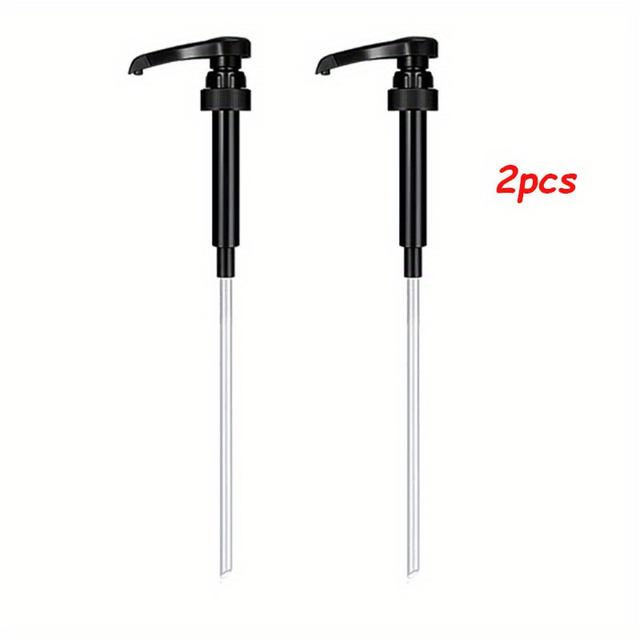 TEMU 2pcs Food Plastic Sauce Pump Head Liquid Dispenser Pressurized Nozzle Head Syrup Coffee Milk Pump Head