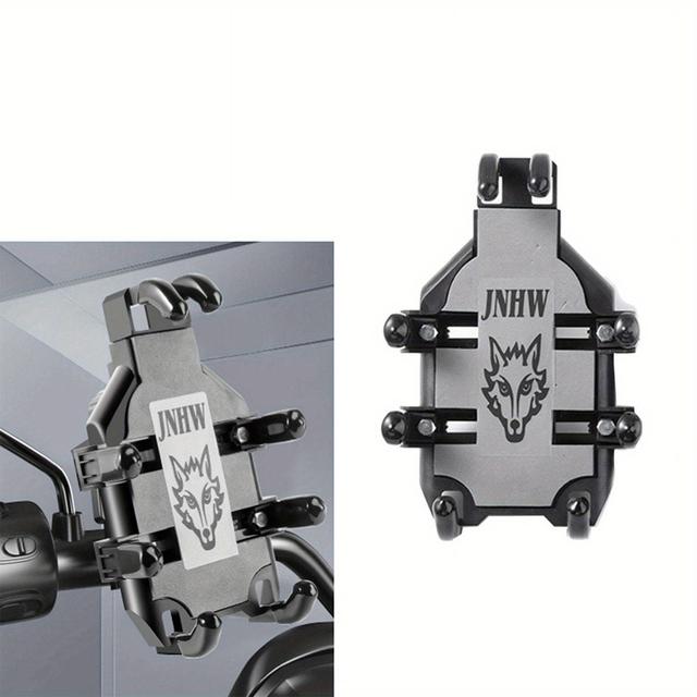 TEMU Adjustable Motorcycle And Bicycle Phone Mount | 360° Rotatable, Handlebar Mount, Black, Universal Fit, Plastic Material