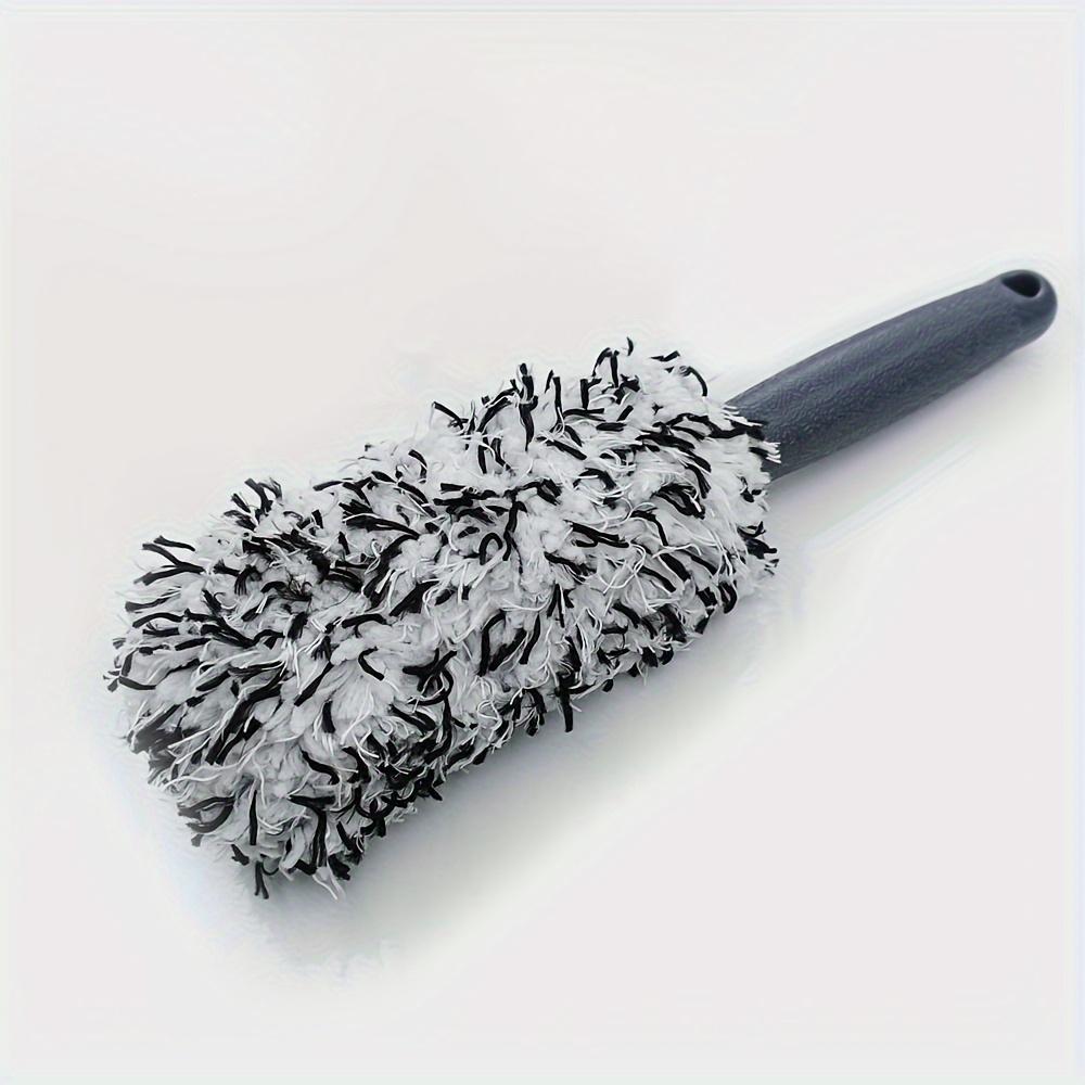 TEMU Car Long Handle Tire Cleaning Brush, Washable And Reusable Plush Wheel Brush For Car Washing Accessories, In 3 Colors, Tool