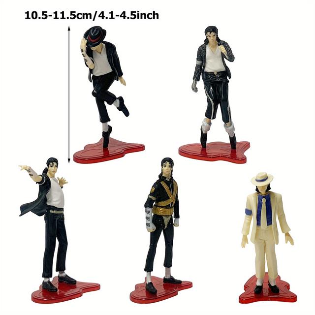 TEMU 5pcs Anime- Figure Set - Pvc Material, No Battery Needed, Ideal For Party Decor & Room Decoration, Collectible Dolls|vibrant Outfits|detailed Design