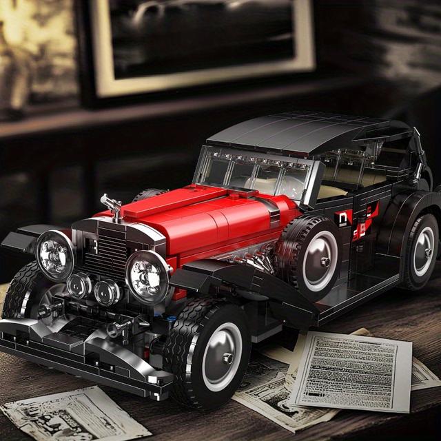 TEMU 1308pcs Car Building Blocks Set Toy For Adults 14+ Small Particle Splicing Home On Christmas, Halloween, Valentine's Day, New Year