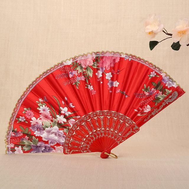TEMU A Lady's Handheld Fan, A Folding Fan For Summer, Suitable For Dance And Parties, A High-end Gift Fan For Women