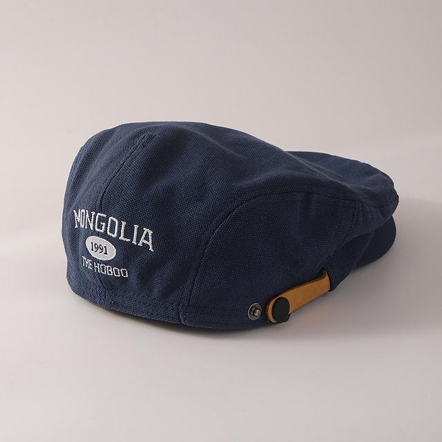 TEMU アメリカンストリートスタイル ヴィンテージベレー帽 男女兼用 フェイスリバーシブルキャップ ペインターニュースボーイキャップ