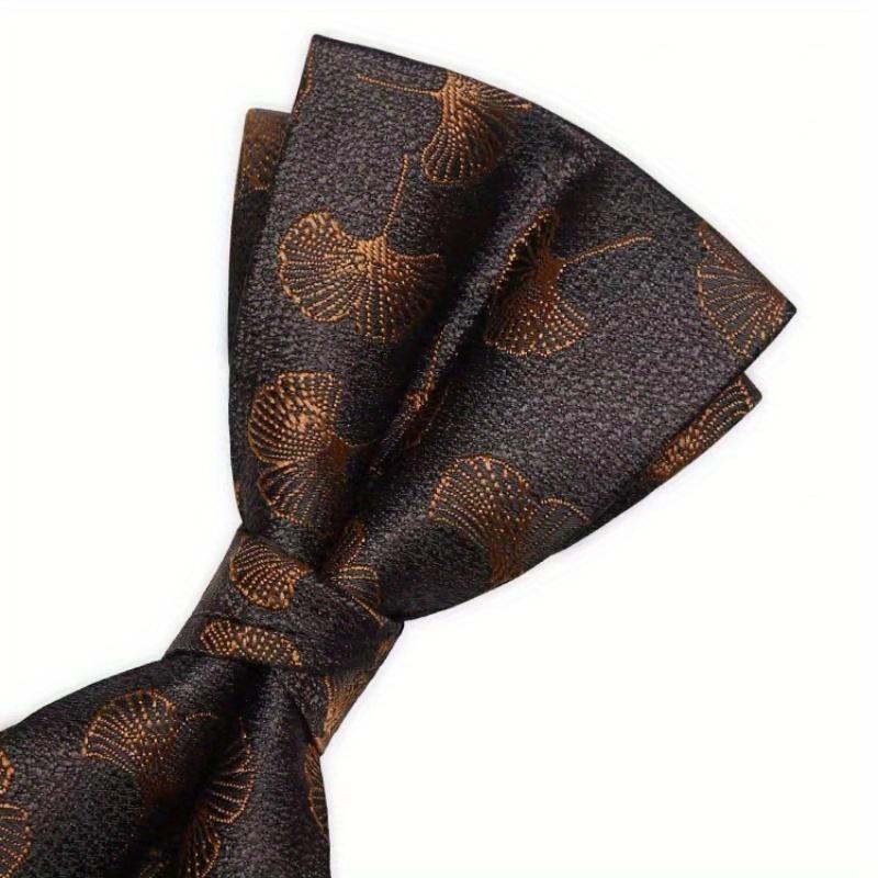 TEMU 's Vintage Bow Tie In Dark Brown, Featuring A Pattern, With Suits, Formal Wear, And Shirts - Suitable For Performances, Dinners, Celebrations, Holiday Parties, And Occasions