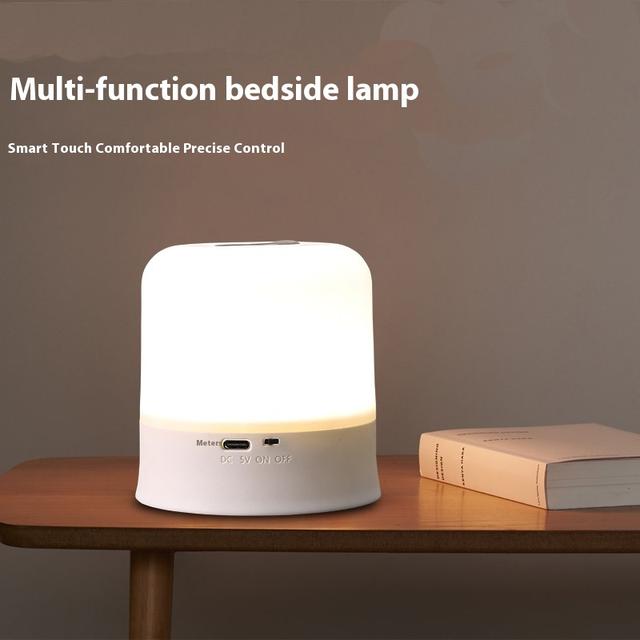 TEMU Petite lampe de table fil - Lampe LED de bureau avec variateur, 3 niveaux de luminosité, lampes à piles pour chambre d'enfant, lampes fil pour chevet, lampes pour table de nuit