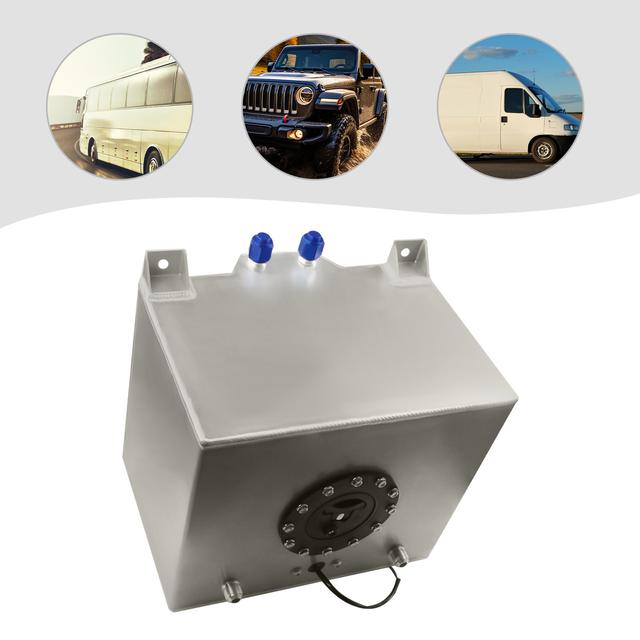 TEMU Zhupup Silvery Fuel Tank With A 20l Capacity, Featuring A Sensor And A Durable Plastic Cover, Offers And Quality. Brand New And In High Demand