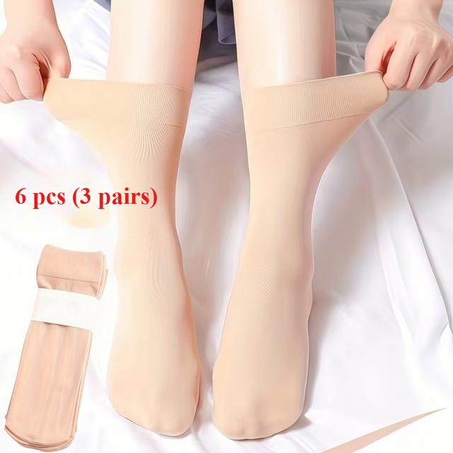 TEMU 6pcs Care Socks | Extra-wide Non-restrictive Cuff, Thickened For Warmth With Breathable | Designed For And Cold Sensitivity, Ideal For Seniors And Daily