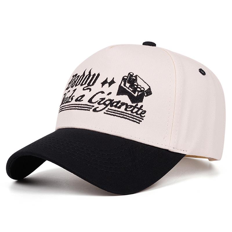 TEMU Graphic Color Block Baseball For Men And Women – Street Style Hat