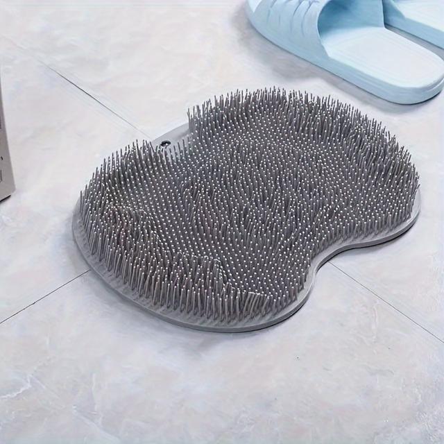 TEMU Multifunctional Bath Brush Foot Mat, Massage Pad, Non-slip Shower Mat, Back And Foot Exfoliating Pad, Suitable For Bathroom Washing, Wiping And Massage Non-slip Foot Pad, Used All Year Round