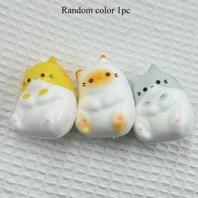 TEMU Cute Cat-shaped Slow Rebound Squeeze Toy - Soft, Durable Tpr Material, Adorable , Ideal For Relaxation, Perfect Gift For Holidays, Birthdays, And Parties, Party Favor | Design | Durable