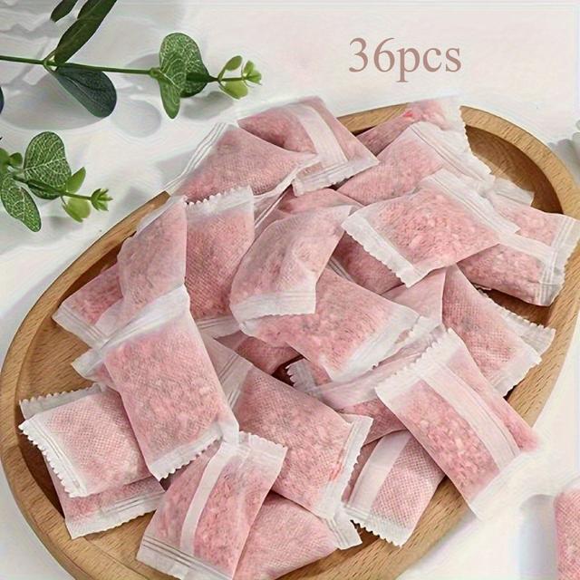 TEMU [rose Fragrance Bags] 36pcs Long-lasting Rose Scented Moisture-absorbing Bags | Air Freshener, Suitable For & Home Use