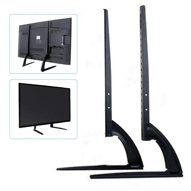 TEMU Universal Tv Stand Universal Tv Stand Tv -70 Inch Height Adjustable Tv Display Mount Tv Table Black