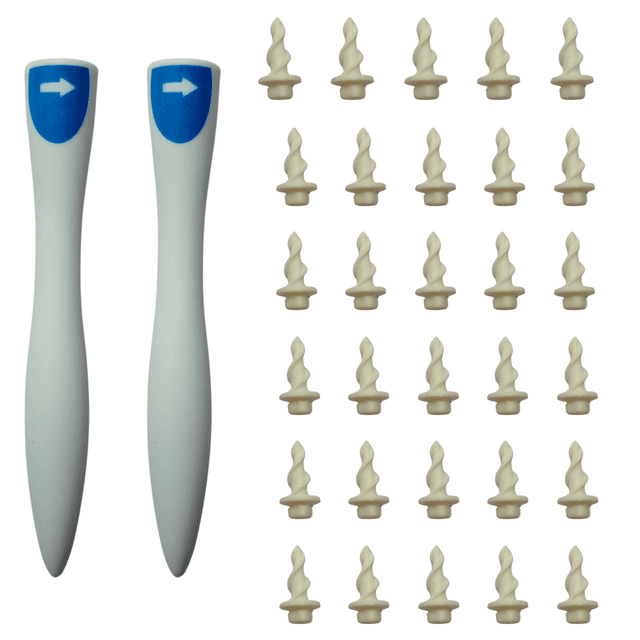 TEMU 34pcs Spiral Ear Wax Removal Tool Set - Silicone Rotating + 1handle & Reusable Earplugs, Ear Spoons With Rotating Spiral Ear Cleaner