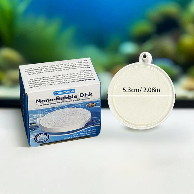 TEMU laagdruk nano zuurstofbord, verstuivende gasplaat, nano luchtsteen zuurstofbel diffuser, verstuivend belschijfje, hoogwaardige luchtsteen voor kleine , geschikt voor aquaria