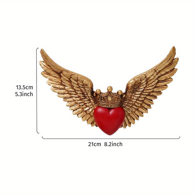 TEMU 1 pieza, Adorno Colgante Decorativo de Resina con y en Forma de Corona 5.3*8.2 Pulgadas, de Resina ABS para Sala, Estudio, Tienda y Fiestas