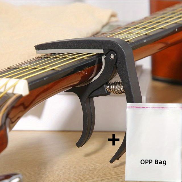 TEMU 1pc Capo Suitable For Guitars & Ukuleles - Multi-instrument Capo With Opp Bag, , , Mechanism For -the- Musicians, Compatible For Guitars & Ukuleles