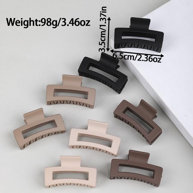 TEMU 8pcs Hair Grabbing Clips In Coffee Shape, Daily Versatile Strong Grabbing Clips, Non-slip Hair Grabbing Clips Suitable For Women's Accessories