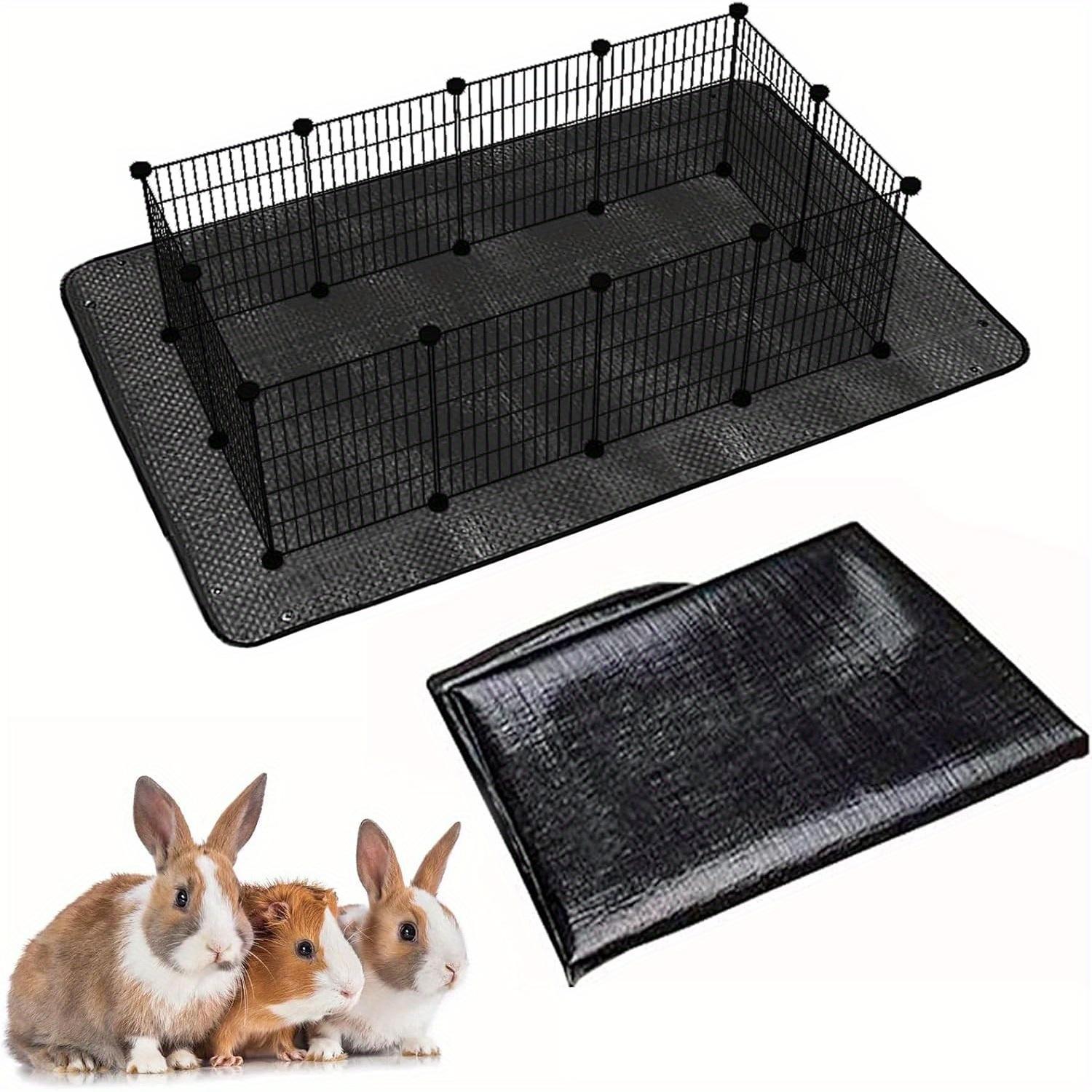TEMU Alfombra para Corral de Mascotas para Conejos 59"x39" Lavable, Base Reutilizable para Jaulas de Cobayas, Tapete para Pequeños Animales, Cama para Conejos, Conejillos y Hurones ()