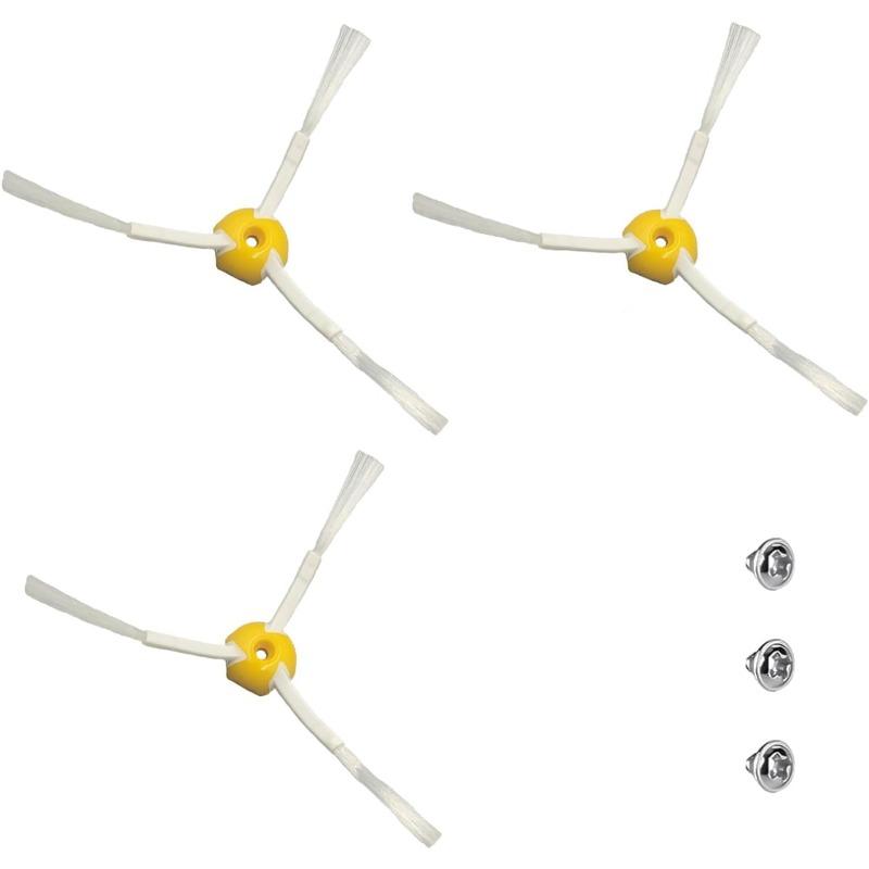 TEMU Paquete de 3 cepillos para iRobot Roomba /600/700 | Piezas de repuesto adicionales, material ABS y nailon