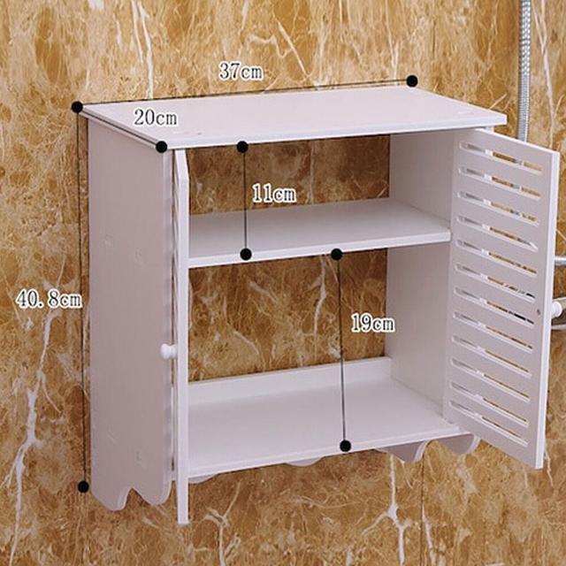 TEMU 2-tier Wall Cabinet Bathroom Cabinet Wall Cabinet Bathroom Cabinet White