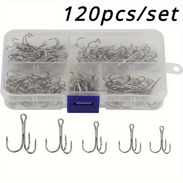 TEMU Kit de 120 Anzuelos Avlcoaky, Triple Pesca para y Dulce