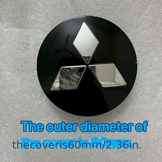 TEMU For V73 Wheel Center Cap - Heavy-duty Plastic Cover, 60mm Diameter With Locking Mechanism, Dustproof And Waterproof, Emblem, Compatible With , , Suvs - Durable Plastic