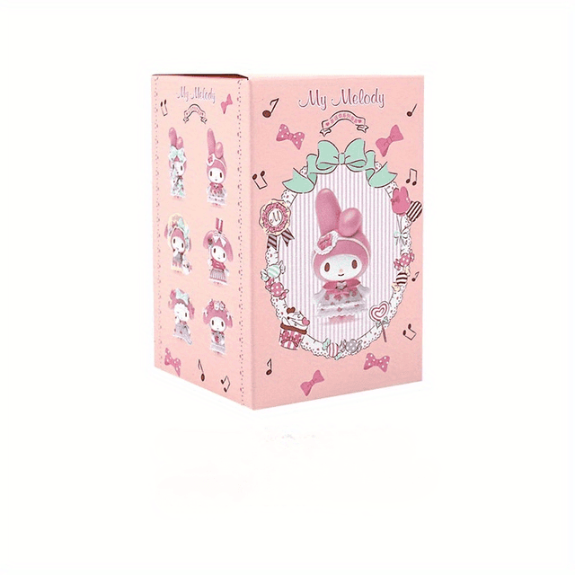 TEMU For My Melody & Mystery Box - Pink Pvc Collectible Figurines, Blind Box, Ideal Gift For Women, Collectible Toys| Decor|detailed Design, Character Figurine