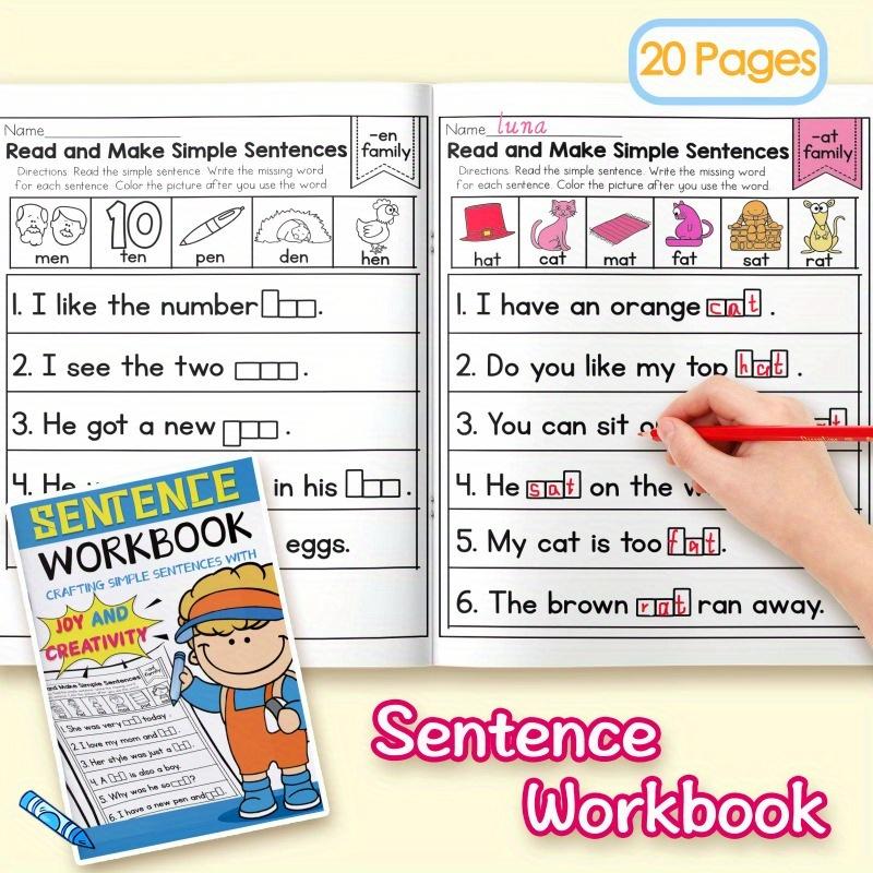 TEMU Kids' Sentence Learning Book: Rich Content, Must-have For Learning Initiation, A Great Tool