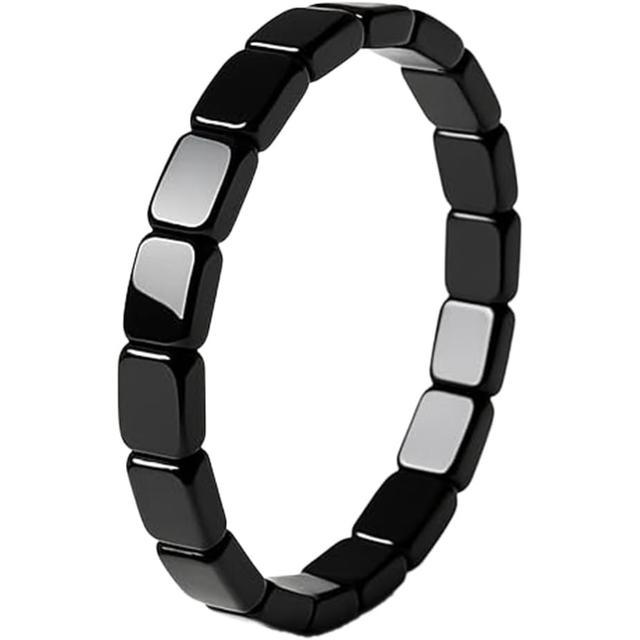 TEMU 1/ 2pcs Hematite Bracelet For Men, Your Edge & Natural Hematite Stone Beaded Stretch Bracelets Inspirational Gift Jewelry