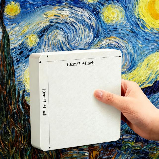 TEMU 【15枚/パック】高品質水彩紙、プロの絵画に最適な質感、水彩、スケッチ、折り紙、アート用品用の厚手ペーパー、小さなアートワーク、印象的なド、学校のプロジェクトに最適