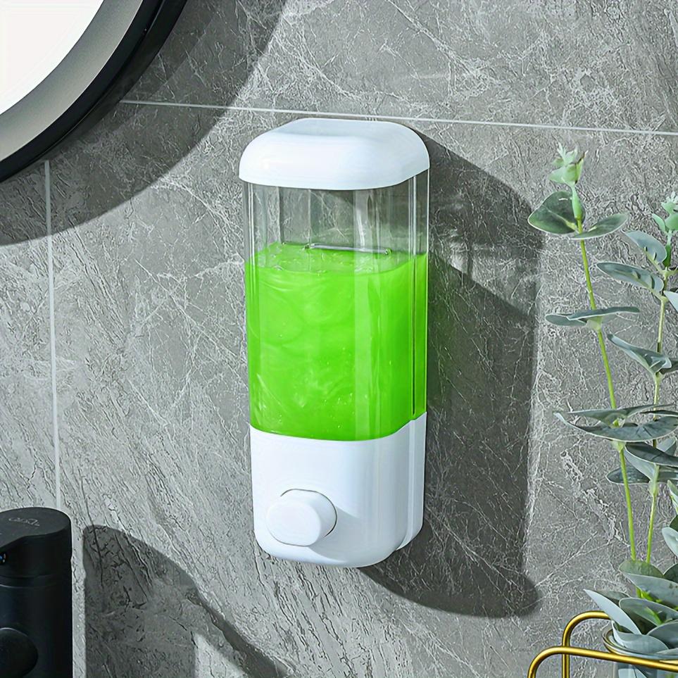 TEMU Puncture-free Wall-mounted Soap Dispenser, Seamless Fixed Dispenser, Home Shower Bathroom Push-type Soap Dispenser, Shampoo Shower Gel Soap Dispenser, Bathroom Additions
