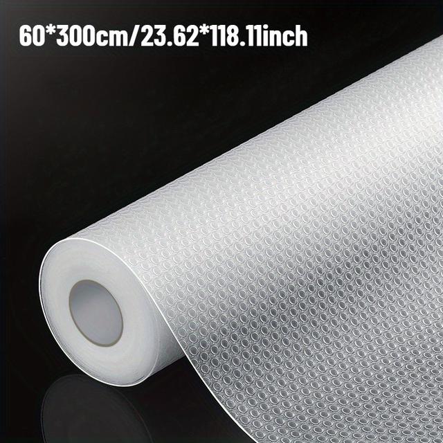 TEMU 1 Roll Non-slip Waterproof Drawer Liner - Eva Shelf & Drawer Pad For Kitchen, Bathroom, Desk, Fridge - Washable, Oil & Stain Resistant, Warming, Easy To , Kitchen Organizer, ,