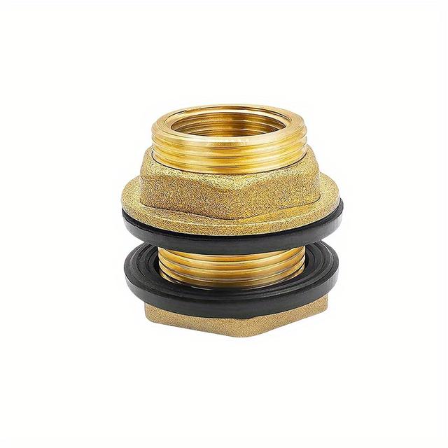 TEMU 1 Stück Anschlussstück für Tanks, mit 1-Zoll-Netzgewinde und 3/4-Zoll-Innengewinde, geeignet für Hahn, Wasserbehälter und Wassertanks