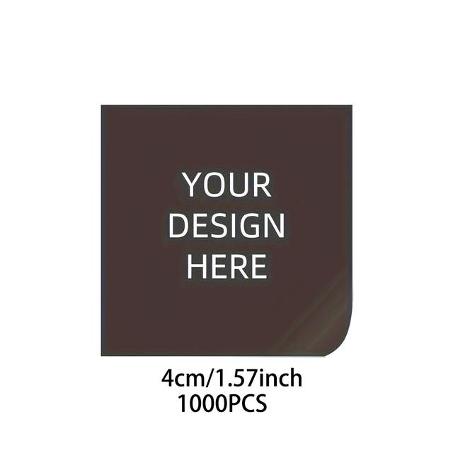 TEMU 500-1000ชิ้น สติกเกอร์ไม่ติดแบบกำหนดเอง ฉลากเครื่องหมายการค้าแบบกำหนดเอง ฉลากสำหรับบรรจุภัณฑ์ ของขวัญเล็กๆ งานแต่งงาน ฮาโลวีน คริสต์มาส ฯลฯ ตัวเลือกกลม สี่เหลี่ยม มุมโค้ง
