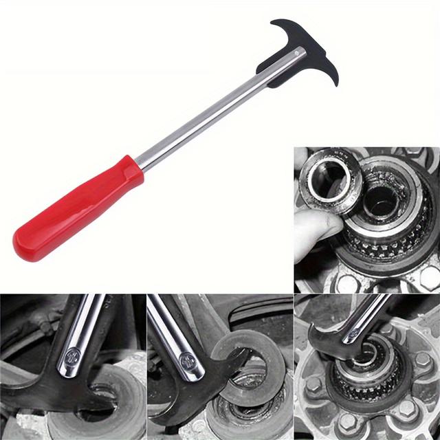 TEMU 1pc Double Head Oil Seal Puller Screwdriver Wrench Puller Car Repair Tool Oil Seal Removal Tool Car Repair Hand Wrench